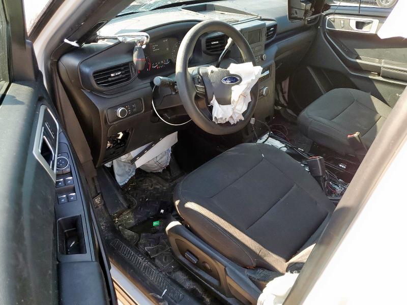 1FM5K8AB2MGB18736 - 2021 FORD EXPLORER POLICE INTERCEPTOR Ақ фото 8