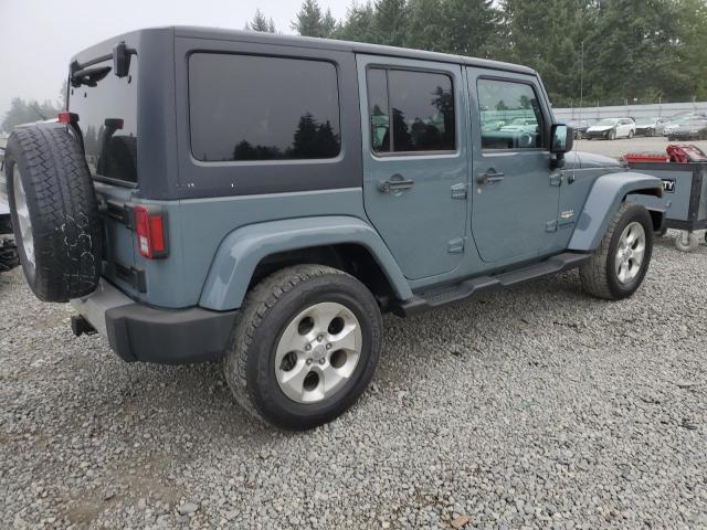 1C4BJWEG2EL171675 - 2014 JEEP WRANGLER U SAHARA GRAY photo 3