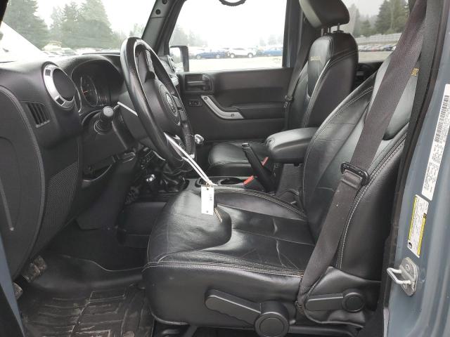 1C4BJWEG2EL171675 - 2014 JEEP WRANGLER U SAHARA GRAY photo 7