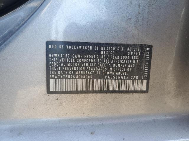 3VW7X7BU7SM008905 - 2025 VOLKSWAGEN JETTA SE GRAY photo 12