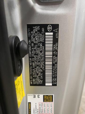 JTKJF5C70C3035044 - 2012 TOYOTA SCION TC 银色 照片 13