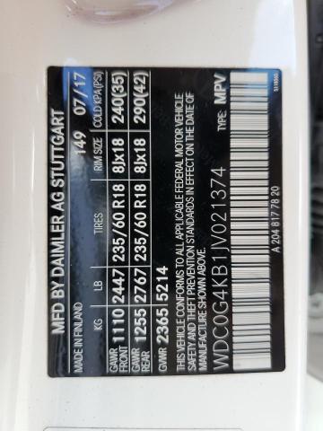 WDC0G4KB1JV021374 - 2018 MERCEDES-BENZ GLC 300 4MATIC WHITE photo 13