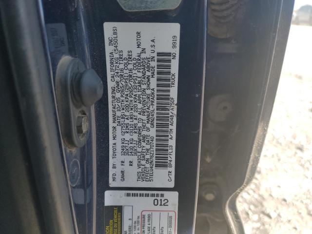 5TELU42N76Z170740 - 2006 TOYOTA TACOMA DOUBLE CAB BLUE photo 12