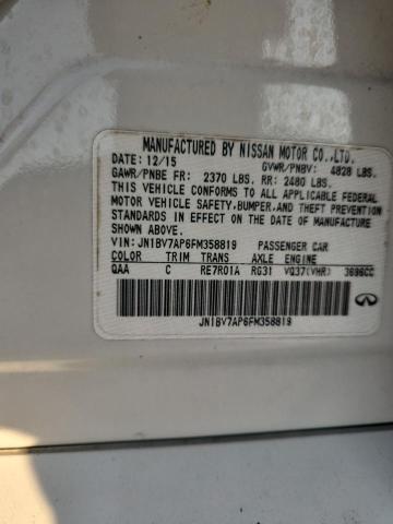 JN1BV7AP6FM358819 - 2015 INFINITI Q50 BASE WHITE photo 12