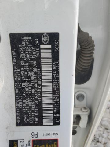 4T1BF1FK1HU618269 - 2017 TOYOTA CAMRY LE WHITE photo 12