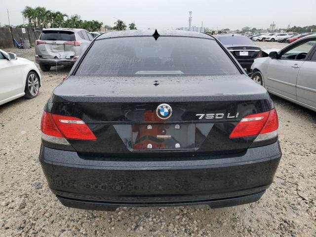 WBAHN83538DT79037 - 2008 BMW 750 LI BLACK photo 6