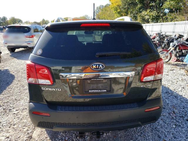 5XYKU4A28DG317190 - 2013 KIA SORENTO EX GREEN photo 6