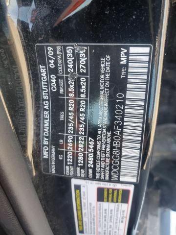 WDCGG8HB0AF340210 - 2010 MERCEDES-BENZ GLK 350 4MATIC BLACK photo 13