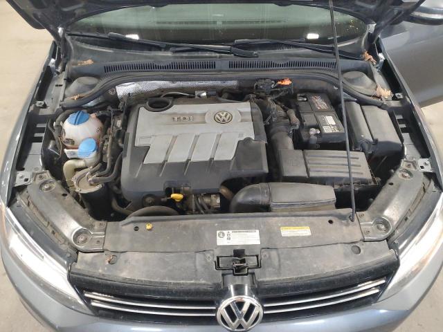 3VWLL7AJ3EM378903 - 2014 VOLKSWAGEN JETTA TDI GRAY photo 11