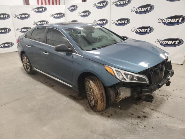 5NPE34AF2GH414501 - 2016 HYUNDAI SONATA SPORT 蓝色 照片 4