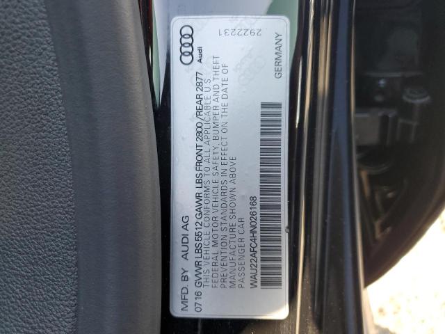 WAU22AFC4HN026168 - 2017 AUDI A7 PRESTIGE BLACK photo 13