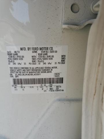 2LMDJ8JK4DBL43301 - 2013 LINCOLN MKX WHITE photo 13