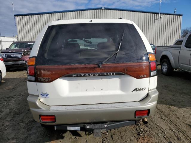 JA4MT31R22J009250 - 2002 MITSUBISHI MONTERO SPORT XLS WHITE photo 6