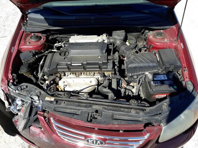 KNAFE121675444808 - 2007 KIA SPECTRA EX BURGUNDY photo 11