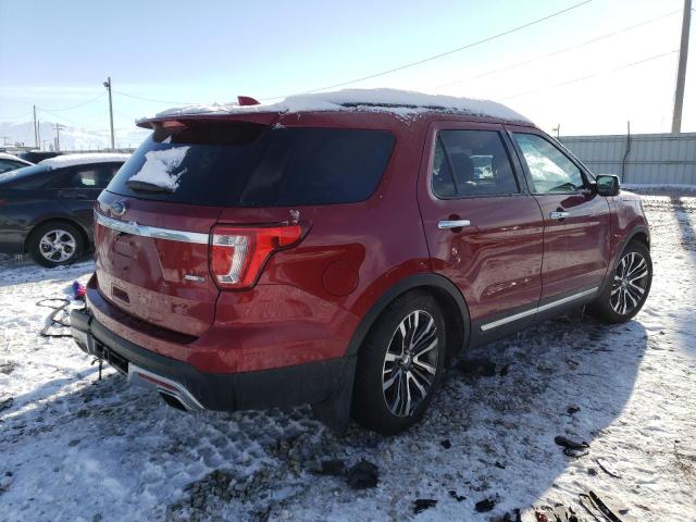 1FM5K8HT0GGD27914 - 2016 FORD EXPLORER P BURGUNDY photo 4