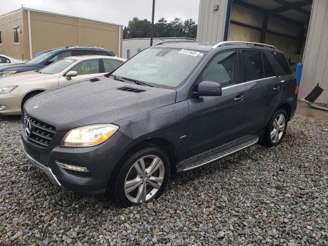 4JGDA5HB8CA030987 - 2012 MERCEDES-BENZ ML 350 4MATIC GRAY photo 1