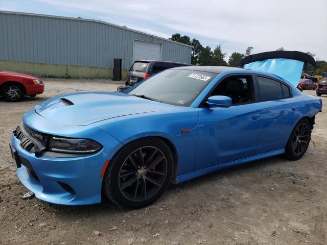 2C3CDXGJ4FH915371 - 2015 DODGE CHARGER R/T SCAT PACK BLUE photo 1