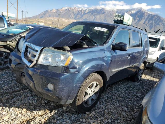 5FNYF48959B029973 - 2009 HONDA PILOT TOURING BLUE photo 1