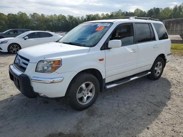 2HKYF18697H508870 - 2007 HONDA PILOT EXL WHITE photo 1