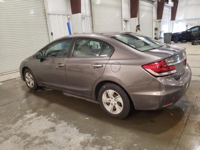 19XFB2F59EE238317 - 2014 HONDA CIVIC LX BROWN photo 2