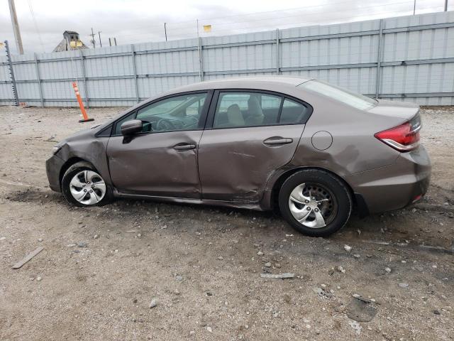 19XFB2F59EE030390 - 2014 HONDA CIVIC LX BROWN photo 2