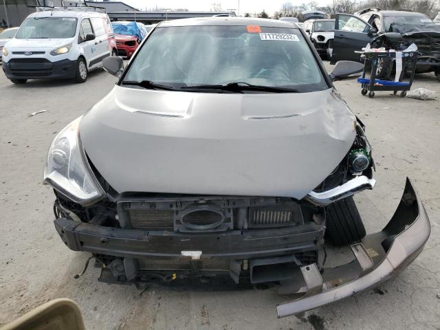 KMHTC6AE6FU225148 - 2015 HYUNDAI VELOSTER TURBO GRAY photo 5