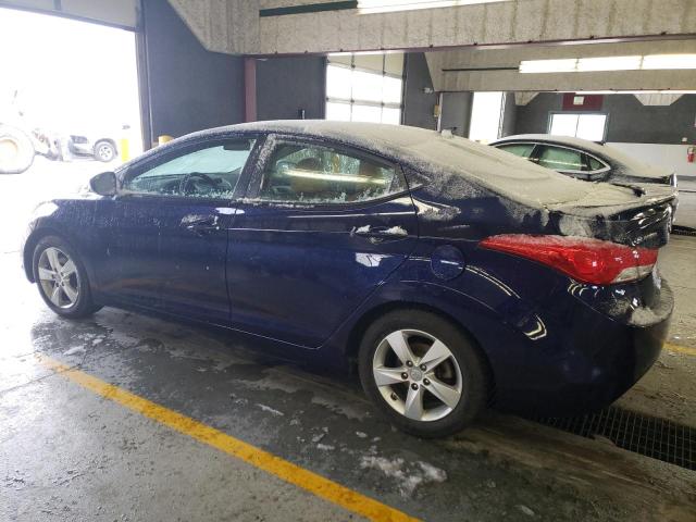 5NPDH4AE4DH282390 - 2013 HYUNDAI ELANTRA GLS BLUE photo 2