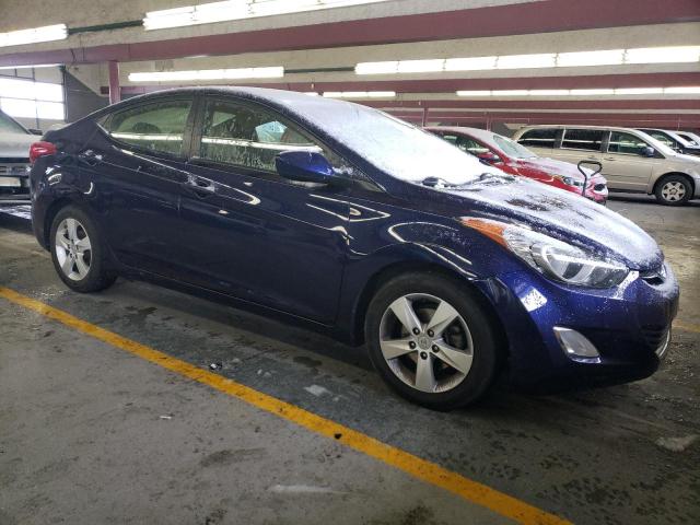 5NPDH4AE4DH282390 - 2013 HYUNDAI ELANTRA GLS BLUE photo 4