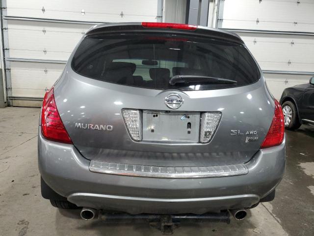 JN8AZ08W77W666982 - 2007 NISSAN MURANO SL GRAY photo 6