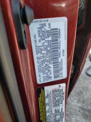 4T1BA32K84U500598 - 2004 TOYOTA CAMRY SE 勃艮第红 照片 13