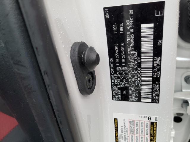 JTJGARBZ5M5035408 - 2021 LEXUS NX 300 BASE Biały zdjęcie 14