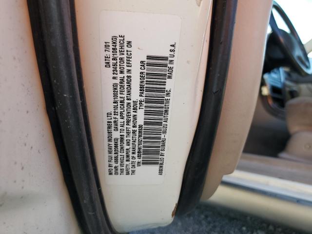 4S3BH675X27608530 - 2002 SUBARU LEGACY OUTBACK AWP 白色 照片 13