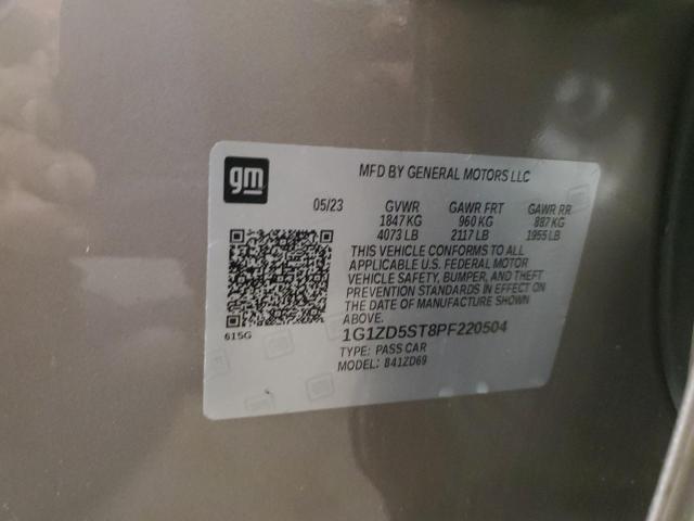 1G1ZD5ST8PF220504 - 2023 CHEVROLET MALIBU LT BEIGE photo 12