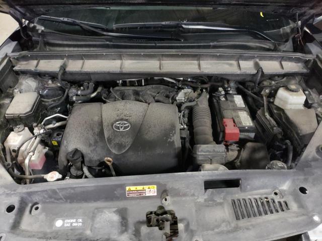 5TDGZRBH8MS114908 - 2021 TOYOTA HIGHLANDER XLE BLACK photo 12