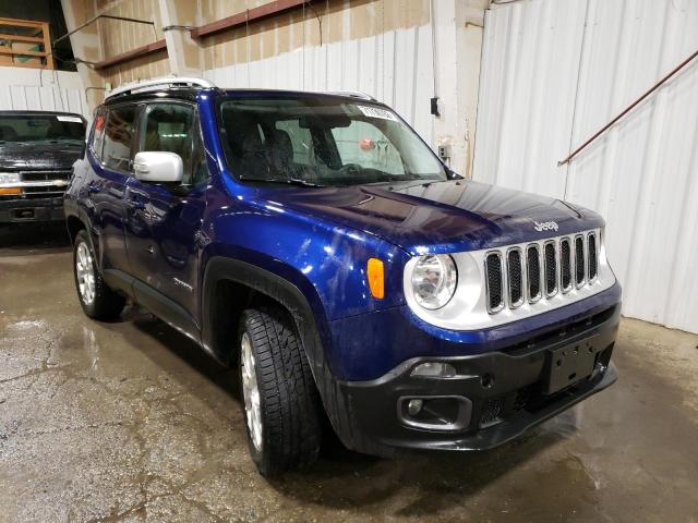 ZACCJBDT1GPD01617 - 2016 JEEP RENEGADE LIMITED BLUE photo 4