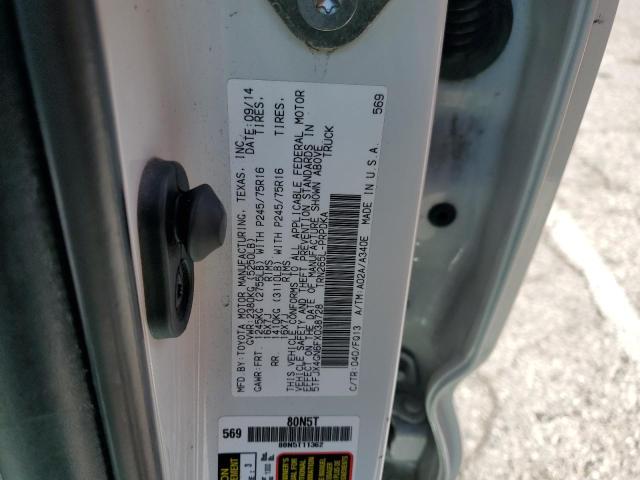 5TFJX4GN6FX038728 - 2015 TOYOTA TACOMA DOUBLE CAB PRERUNNER WHITE photo 12