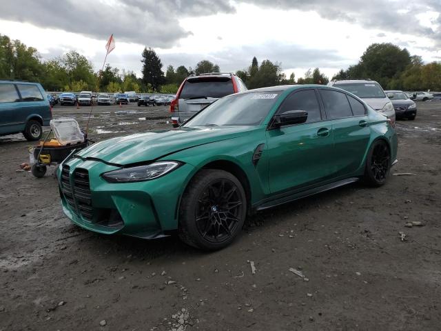 WBS33AY07NFM65421 - 2022 BMW M3 COMPETITION მწვანე ფოტო 1