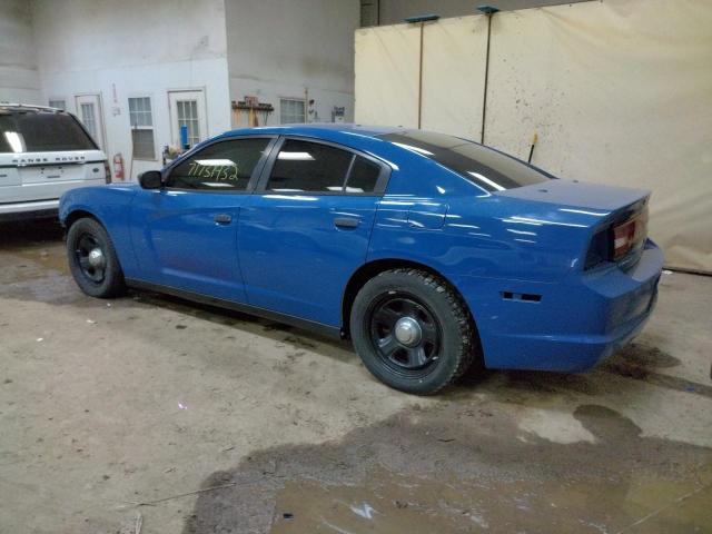 2C3CDXAT9DH740770 - 2013 DODGE CHARGER POLICE BLUE photo 2