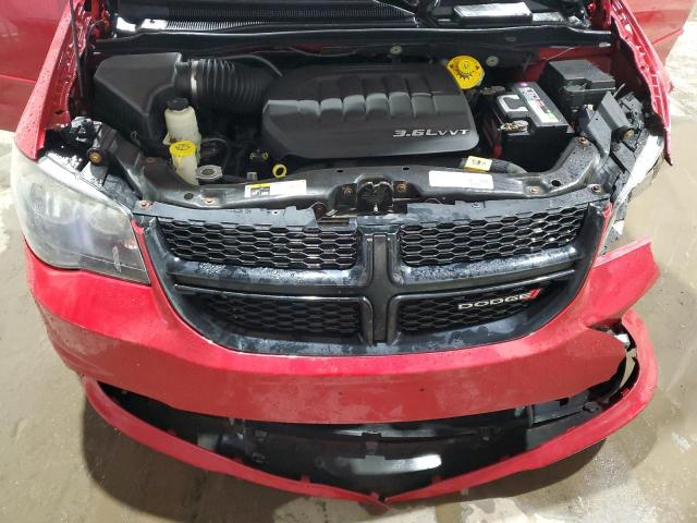 2C4RDGBG3ER276491 - 2014 DODGE GRAND CARA SE RED photo 12