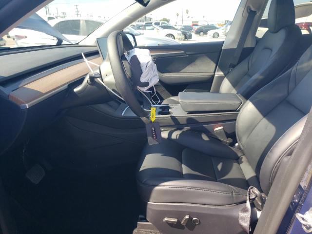 7SAYGDEE8SF294393 - 2025 TESLA MODEL Y BLUE photo 7