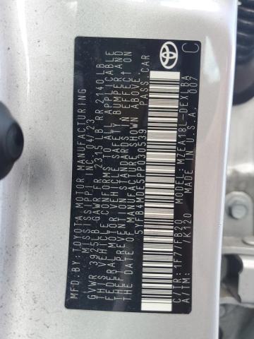 5YFB4MDE5PP030539 - 2023 TOYOTA COROLLA LE SILVER photo 12