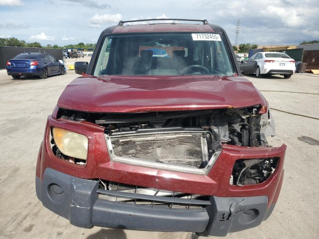 5J6YH18776L008746 - 2006 HONDA ELEMENT EX BURGUNDY photo 5