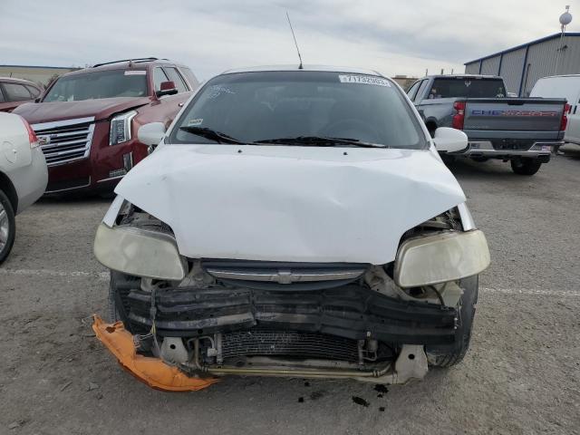 KL1TD56676B669803 - 2006 CHEVROLET AVEO BASE WHITE photo 5
