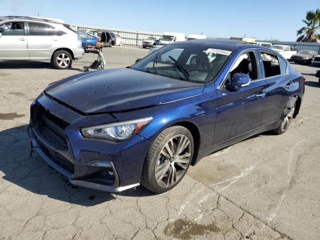 JN1EV7CPXMM706564 - 2021 INFINITI Q50 SENSORY BLUE photo 1