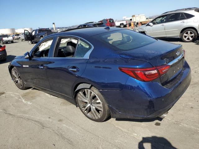 JN1EV7CPXMM706564 - 2021 INFINITI Q50 SENSORY BLUE photo 2