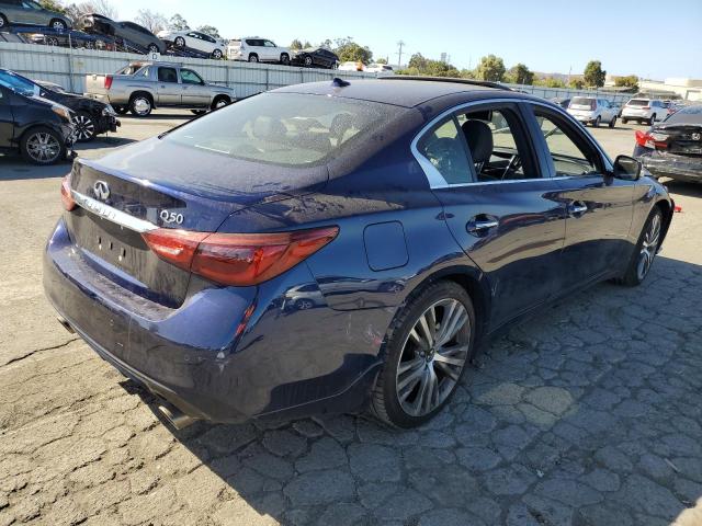 JN1EV7CPXMM706564 - 2021 INFINITI Q50 SENSORY BLUE photo 3