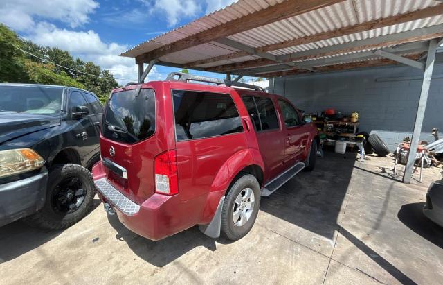 5N1AR18U97C631700 - 2007 NISSAN PATHFINDER LE წითელი ფოტო 4