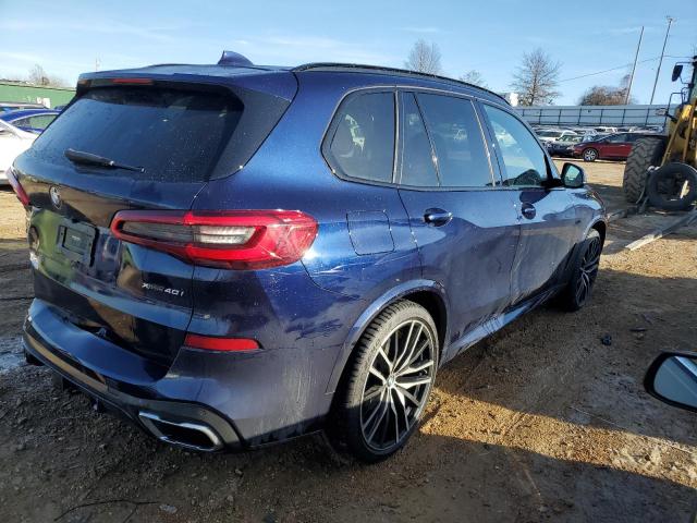 5UXCR6C58KLL27890 - 2019 BMW X5 XDRIVE40I BLUE photo 3