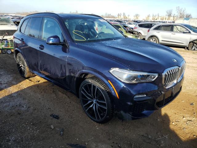 5UXCR6C58KLL27890 - 2019 BMW X5 XDRIVE40I 蓝色 照片 4
