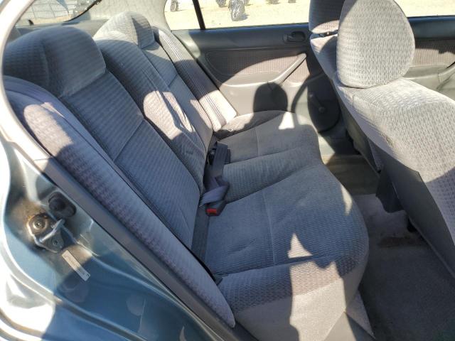 2HGEJ6616YH540774 - 2000 HONDA CIVIC BASE TURQUOISE photo 10